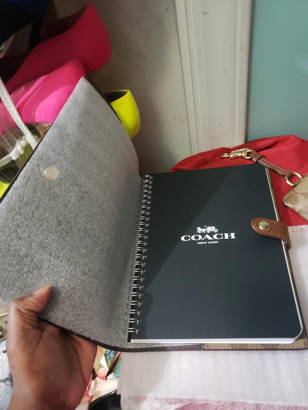 Coach Signature  Notebook And Sunglass Case